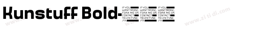 Kunstuff Bold字体转换